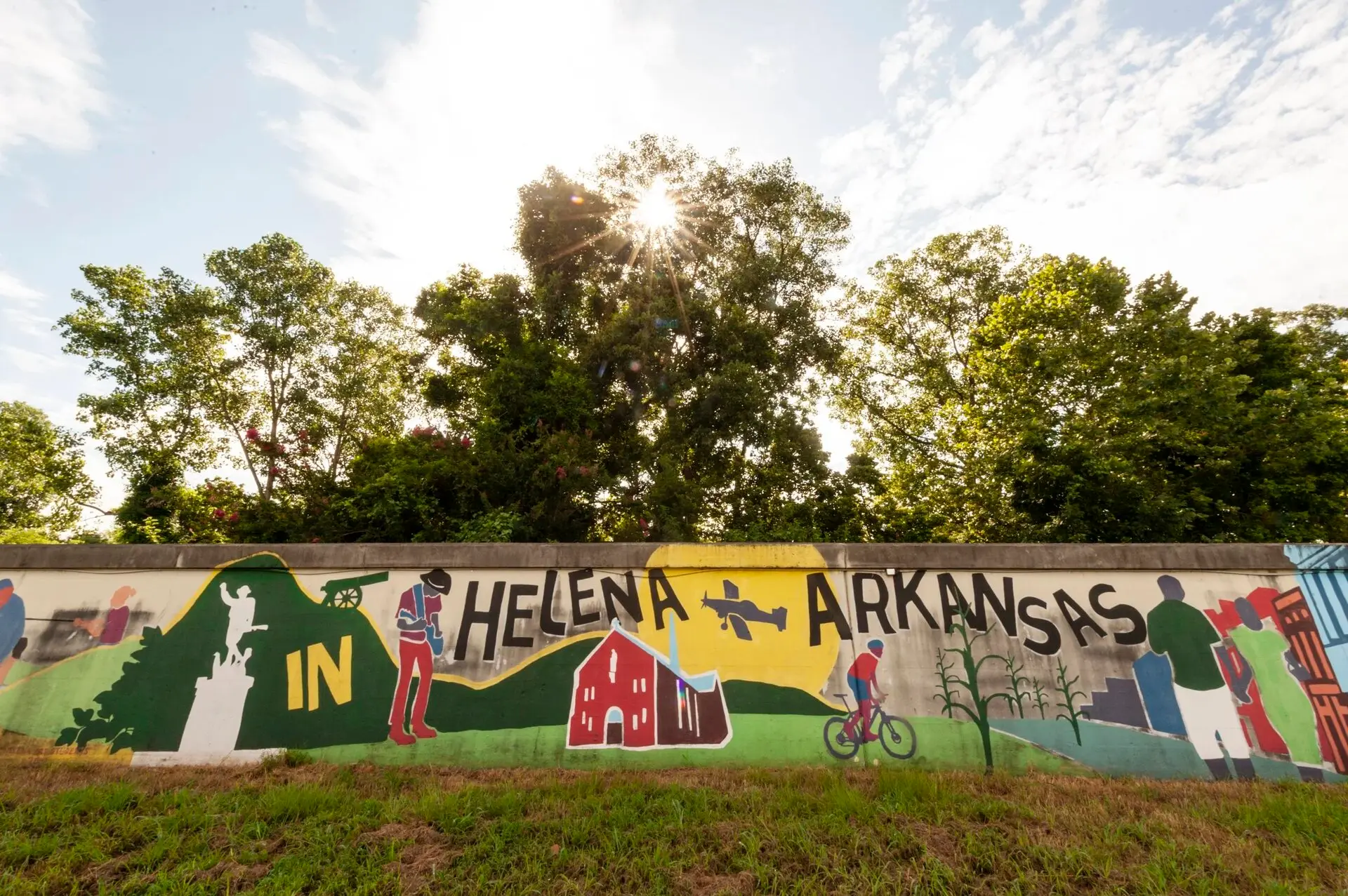 In Helena Arkansas mural